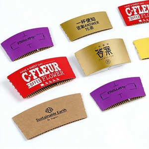 ปลอกกระดาษกาแฟ Sunshine Custom Kpop สำหรับแก้วนมชา แก้วร้อน ทำจากกระดาษคราฟท์ลูกฟูก สำหรับเครื่องดื่ม - Product Image 1