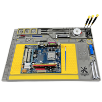 Boîte de rangement pour pièces de conception améliorée, tapis personnalisé, table de travail pour réparation mobile, tapis de soudure en silicone, kit de tapis en caoutchouc, tapis chauffant
