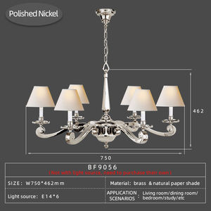 XZ American Kitchen Living Room Led Gold Decorative Brass <strong>Copper</strong> High Ceiling Chandelier Dinning <strong>Lamp</strong> Pendant Light Fixtures - Product Image 2