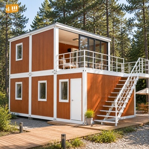 Casa Contenedor Desmontable de 2 Pisos, Soluciones de Vivienda Móvil, Villa Prefabricada con Cocina, Dormitorio y Baño - Product Image 1