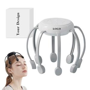0728 Masajeador de Cabeza Portátil Octopus de 8 Garras, Mini Máquina Inalámbrica para el Cuero Cabelludo de ABS+PP, Recargable Tipo-C, Vibrador - Product Image 2