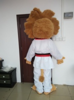 Costumes de mascotte lion en fourrure à bon prix, en peluche, thème Halloween, pour adultes unisexe, marque Blue Sky, en vente