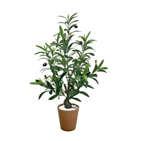 Vente en gros de petites plantes artificielles en pot, nouveaux oliviers pour la décoration intérieure et extérieure, plantes en pot denses