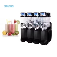 Machine à Granita Commerciale Automatique à 3 Bacs pour Boissons Glacées, Jus et Smoothies Industriels