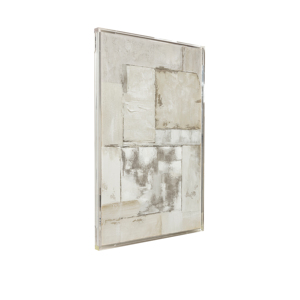 Quadro su tela con design contemporaneo a trama, decorazione rettangolare per soggiorno e sala da pranzo - Product Image 2