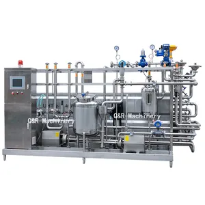 Chất lượng cao sweented sữa đặc nhà máy chế biến tự động 1000L kỹ thuật số PLC tự động UHT sữa nhà máy chế biến