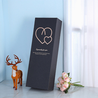 Boîte à fleurs rectangulaire de luxe pour la fête des mères, boîte de la Saint-Valentin avec inscription « Amour profond », « Je t'aime », rose, boîte de fleuriste pour maman