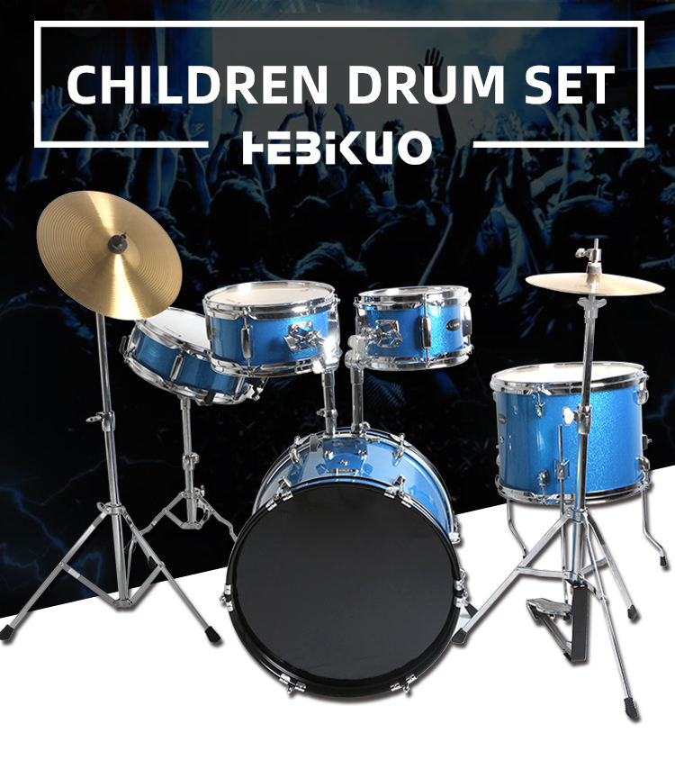 工場プロ仕様 5ピース キッズドラムセット 子供用ドラムキット 楽器