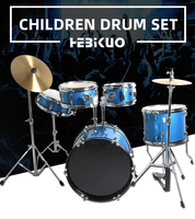 Factory Professional 5pcs Kids Drum Set Children Drum Kit Musical Instrument