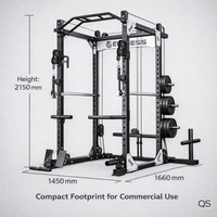 Rack de musculation robuste QS avec barre de traction