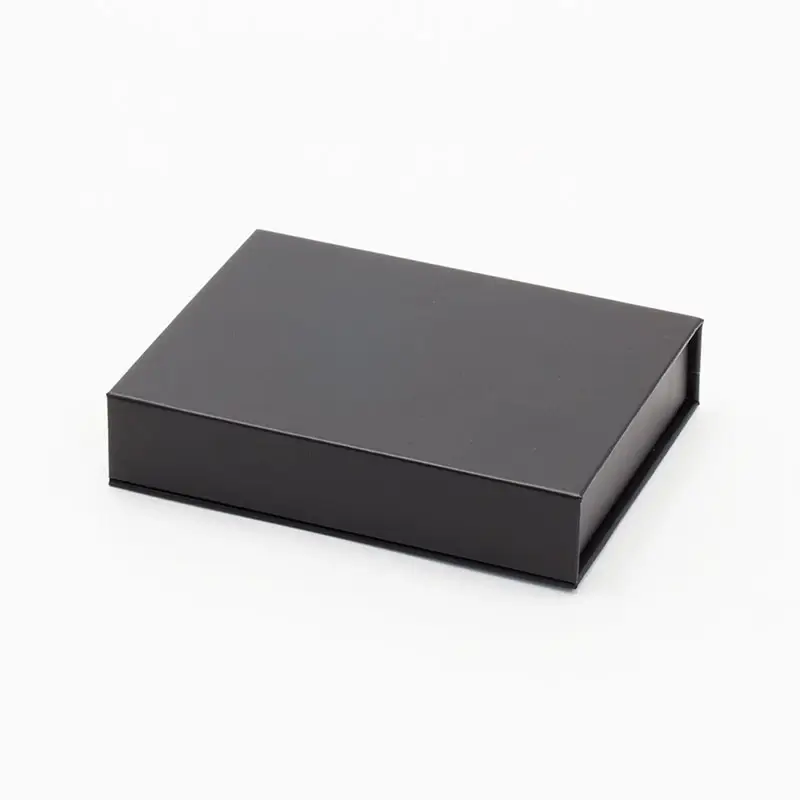 Wholesale mini small black book shape magnetic closure gift boxes packaging