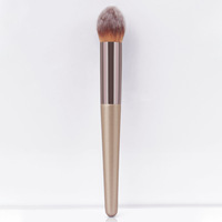 Ensemble complet de 10 pinceaux de maquillage couleur or champagne, pour fond de teint, poudre libre, blush, anticernes, fard à paupières, ensemble professionnel