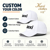 Casquette de baseball Ultimate Dry à 6 panneaux perforée respirante, motif lettres, style sportif et formel, en nylon, avec fermeture snapback, pour sports de plein air et camping