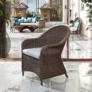 Chaise de loisirs moderne en rotin, résistante aux intempéries, pour jardin, hôtel, villa, parc, empilable, pour balcon et terrasse, imperméable - Product Image 2