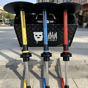 Encendedor de butano portátil para hookah, accesorio metálico para fumar con caja de almacenamiento y mango colorido para uso en exteriores - Product Image 6