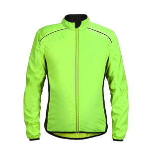 Veste de cyclisme coupe-vent personnalisée avec logo de marque, pour le Tour de France, sports de plein air, manches longues, maillot de cyclisme pour hommes avec poche - Product Image 5