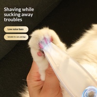 Tondeuse de toilettage pour animaux de compagnie en ABS, durable et luxueuse, avec aspirateur intégré, faible bruit, kit complet pour chats et petits chiens