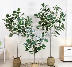 Árbol Artificial de Ficus Lyrata de Alta Gama <span class=keywords><strong>BF</strong></span>, Planta Artificial en Maceta Grande para Decoración de Bodas, Hogares y Centros Comerciales - Product Image 6