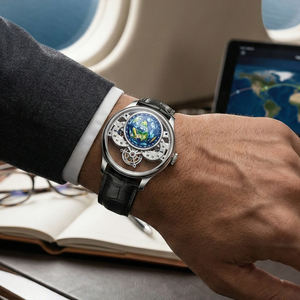 Reloj de pulsera mecánico transparente con cristal de zafiro, diseño de esqueleto, logotipo personalizado OEM/ODM, automático 24H, reloj único para hombre - Product Image 2