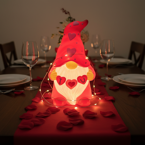Décorations personnalisées pour la Saint-Valentin, ornements en forme de cœur, gnome en plastique, cadeaux pour l'agencement des lieux de mariage - Product Image 3