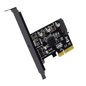 Carte adaptatrice PCIe vers USB32Gen2 Type C 20 Gbps sans lecteur ASM3242 - Product Image 1