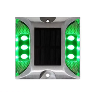 Ip68 sécurité routière réflecteurs en aluminium yeux de chat marqueur de chaussée étanche solaire Led oeil de chat goujons de route
