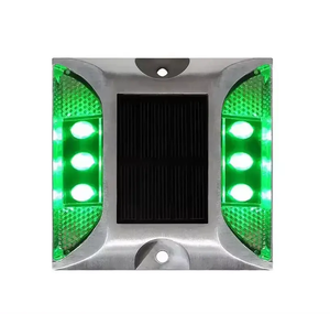 IP68 an toàn giao thông nhôm phản xạ mắt mèo vỉa hè đánh dấu không thấm nước năng lượng mặt trời dẫn mèo mắt đường đinh tán - Product Image 2