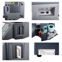 Balance de pesage électronique pour supermarché Rongta RLS1000 avec écran LCD, imprimante et impression d'étiquettes, personnalisable OEM/ODM, capacité en kg