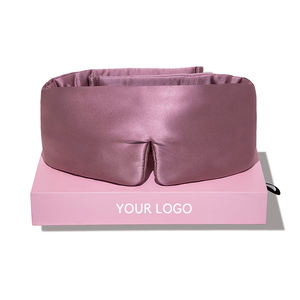Personalisierte Schlafmaske aus 100 % Maulbeerseide in Übergröße mit verstellbarem Klettverschluss - Product Image 1
