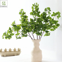 Plantes artificielles en gros, verdure, toucher réaliste, branche de feuille de menthe pour l'arrangement floral, givrée