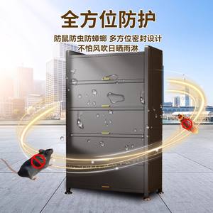 ตู้เก็บของเหล็กสำหรับใช้ในบ้าน เหล็กกล้าคาร์บอนหนาพิเศษ ป้องกันฝุ่น แบบตั้งพื้น รูปทรงสี่เหลี่ยมผืนผ้า หลายชั้น - Product Image 4