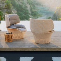 Ensemble de canapés d'extérieur modernes en rotin pour salon, cour, jardin, villa, balcon, meubles durables avec coussins
