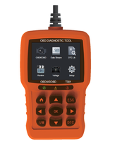 Herramienta de diagnóstico de lector de código OBD II con pantalla a color para todos los automóviles que admiten protocolos OBD II, lectura de códigos de falla, modelo: T301