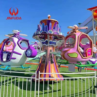 Prix d'usine – Manège extérieur en acier pour parc d'attractions, avion et hélicoptère à commande autonome, 12 places, pour centre commercial