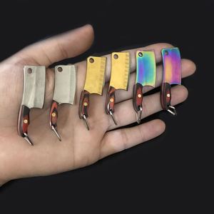 Custom Mini Kitchen Knife Pendant Necklace with Portable <b>Small</b> Blade OEM Supported Wood Handle and Steel Blade for DIY - Product Image 4