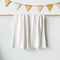Couverture en coton de bambou tricotée pour bébé, couverture ultra douce pour nouveau-nés, couverture pour nourrissons