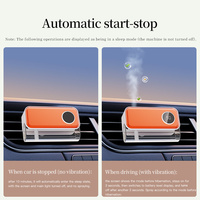 Diffuseur d'aromathérapie intelligent pour voiture OEM ODM avec écran, longue durée, en PP PETG et cuir, rafraîchisseur d'air pour voiture