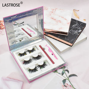 ขนตาปลอมแม่เหล็ก<span class=keywords><strong>3</strong></span>คู่พร้อมกระจกกล่องบรรจุภัณฑ์ขนตาแบบแม่เหล็ก5คู่ - Product Image 2