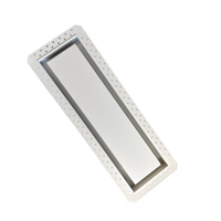 Grille d'aération murale encastrée en métal pour cloisons sèches, grille de ventilation plate dissimulée pour la circulation de l'air intérieur