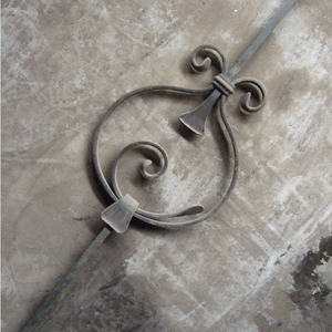 Forged Iron <strong>Newel</strong> <strong>Post</strong> Components Stair Railings Fence Gate - Product Image 4