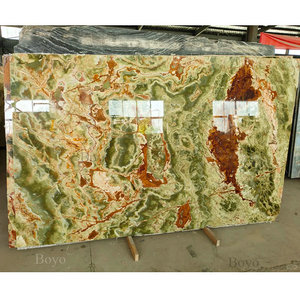 BYOY009 Dark Green Large Translucent Onyx <strong>Marble</strong> Floor <strong>Tile</strong> Natural Stone Slab - Product Image 5