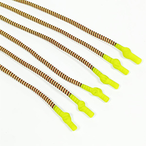 مصنع هوديي الرباط مكرمية البوليستر الحبل جولة مضفر حبل سيليكون غمس نهاية أربطة الحذاء السراويل سلاسل الرباط - Product Image 5