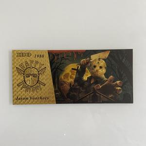 定制设计纪念品电影系列金属工艺品塑料卡儿童玩具24K金箔镀金钞票 - Product Image 3