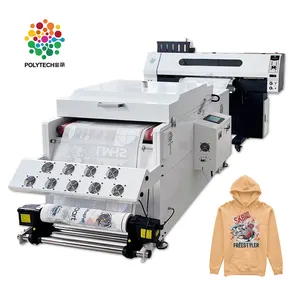 Polytech Direct Supplier DTF Printer with Powder Shaker & Dryer roll to roll 24"60cm Direct to Film Printing Solution Whole Set