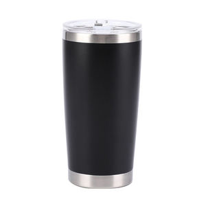 Customized Logo 20 oz <b>Stainless</b> <b>Steel</b> Tumbler American Style Double Wall Travel Coffee <b>Cups</b> with Lids and Straws Elegant Mugs - Product Image 1