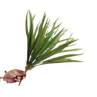 Rumput & Daun Anggrek Plastik Lunak Buatan Ramah Lingkungan untuk Dekorasi Fotografi Natal & Pernikahan Indoor/Outdoor