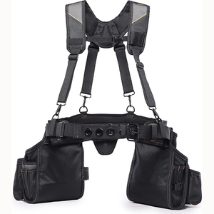 Ceinture à outils gratuite pour hommes, 26 poches, sac à outils robuste, étui magnétique, ceinture à outils utilitaire détachable et réglable - Product Image 1