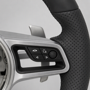 Volante de cuero Nappa y perforado sin <span class=keywords><strong>SC</strong></span> ni levas para <span class=keywords><strong>Porsche</strong></span> Panamera 971 Cayenne 9YA - Product Image 5