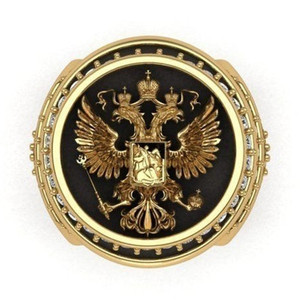 Supplier Cincin Vintage Pria Berlapis Emas Cincin Oktagon Berlian 3D Desain Elang Rusia/Kompas Viking - Product Image 5
