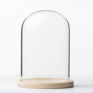 Dôme en verre soufflé artisanal sur base en bois, tailles personnalisables, thème lettres, globe lumineux à LED, Nouvel An chinois/Noël OUXING - Product Image 3